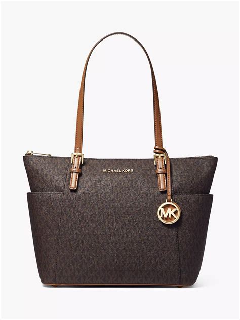 michael kors brown side bag|michael kors brown tote handbags.